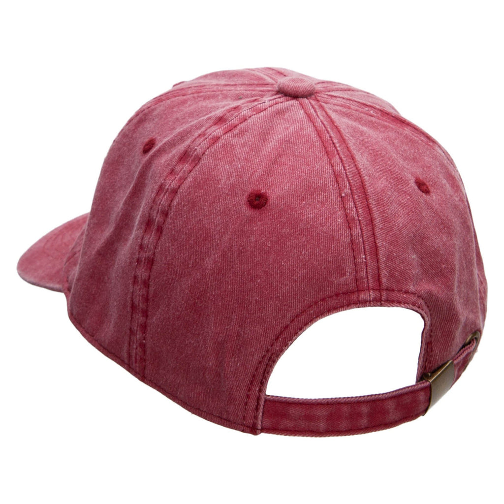 Black Kitsune Embroidered Unstructured Pigment Dyed Cotton Cap