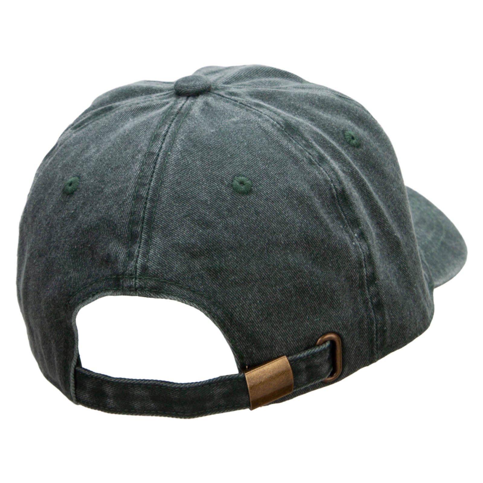 Black Kitsune Embroidered Unstructured Pigment Dyed Cotton Cap