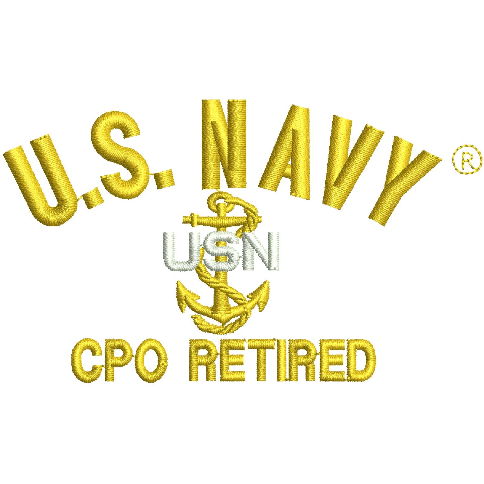 Licensed US Navy CPO Retired Symbol