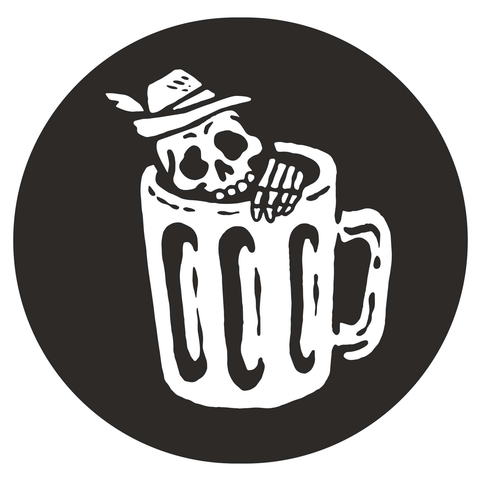 Oktoberfest Skull in Beer Cup