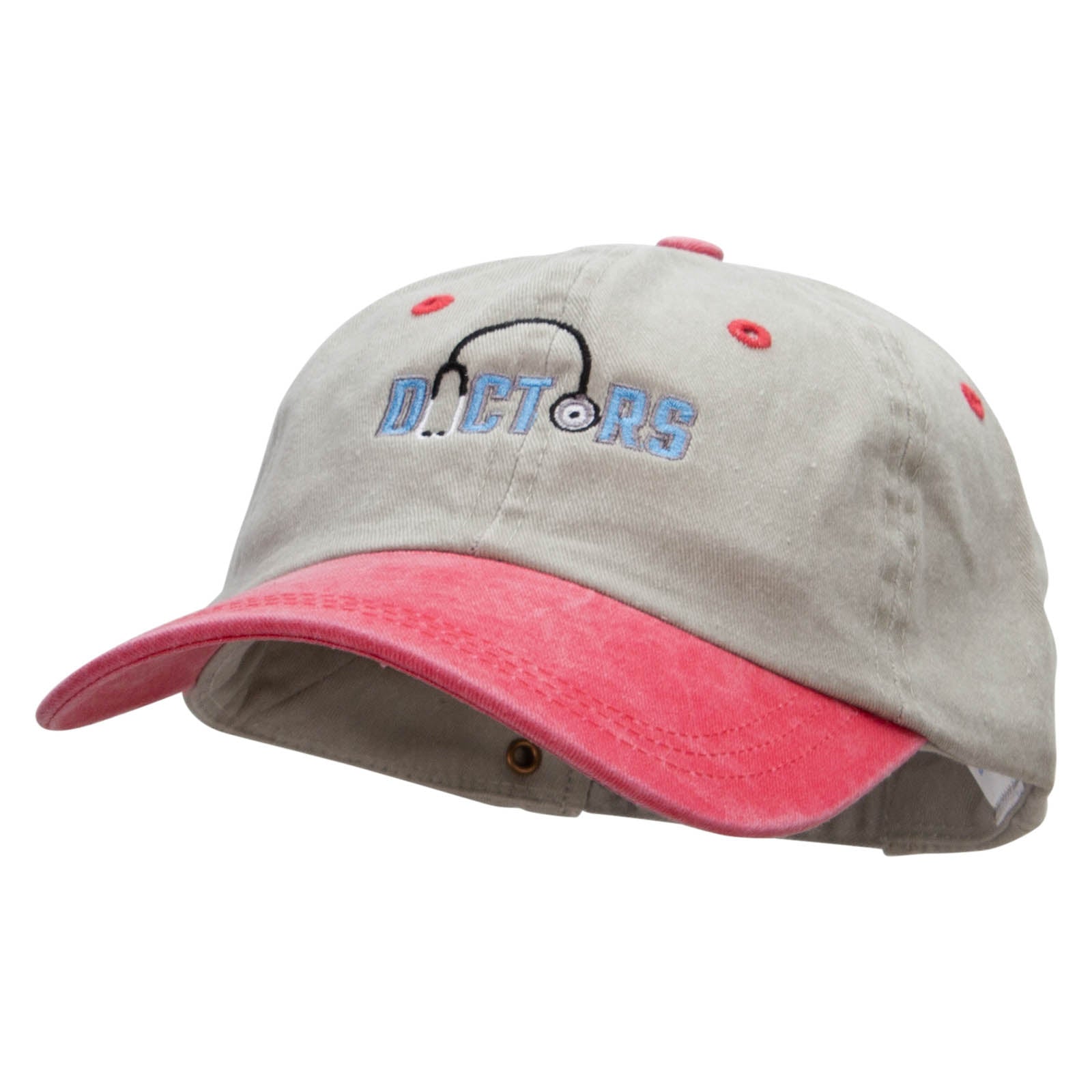 Doctor Stethoscope Embroidered Pigment Dyed Wash Cap