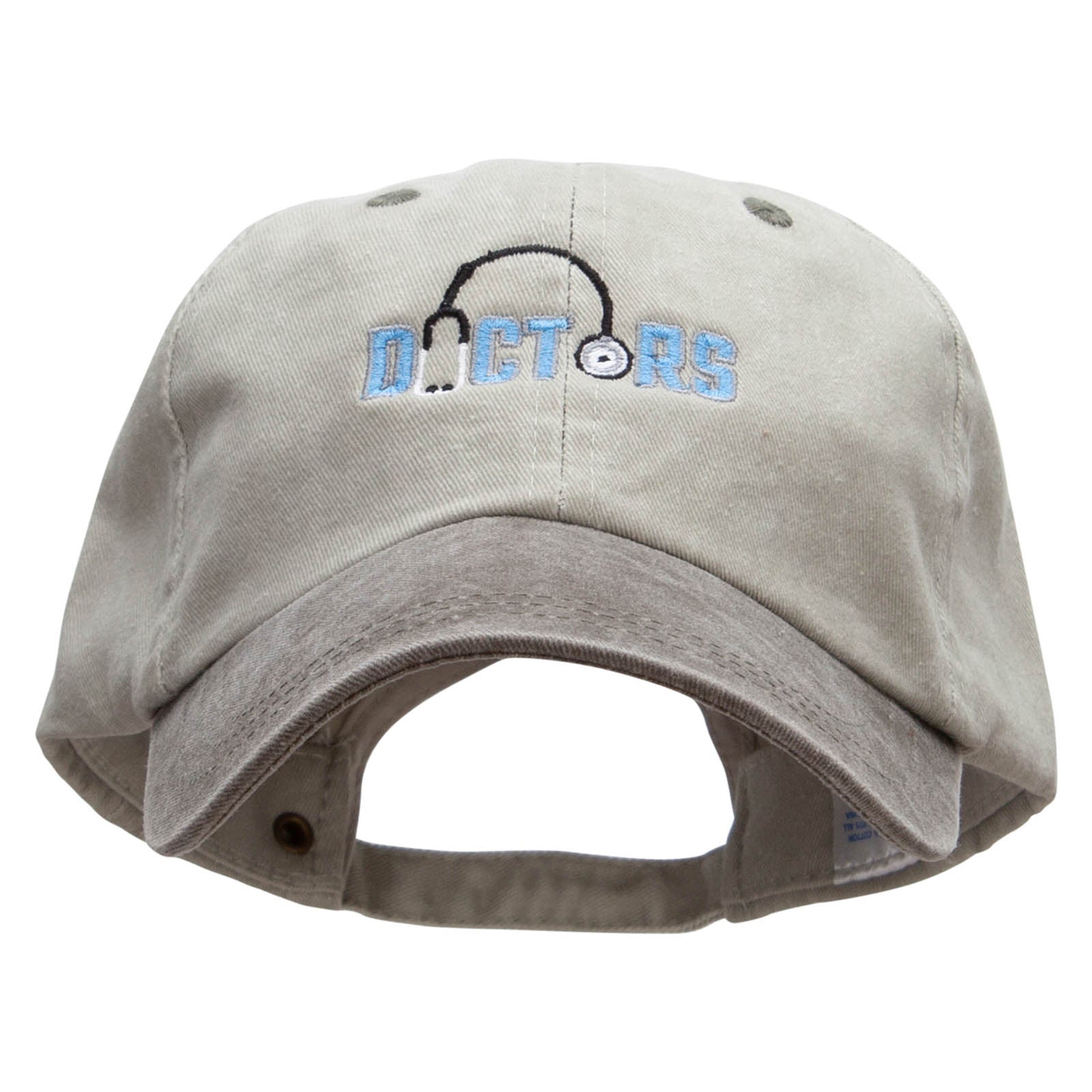 Doctor Stethoscope Embroidered Pigment Dyed Wash Cap