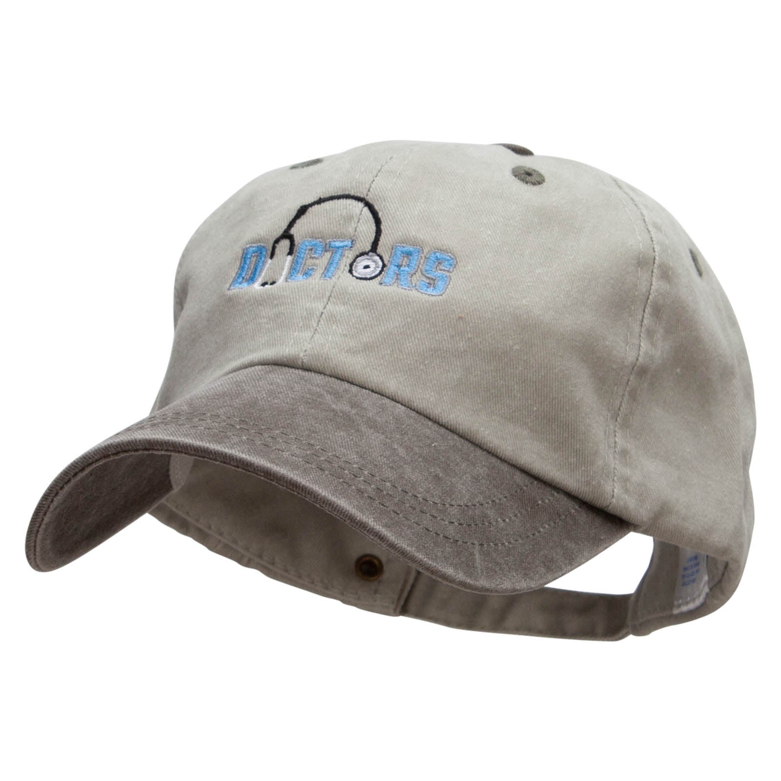 Doctor Stethoscope Embroidered Pigment Dyed Wash Cap