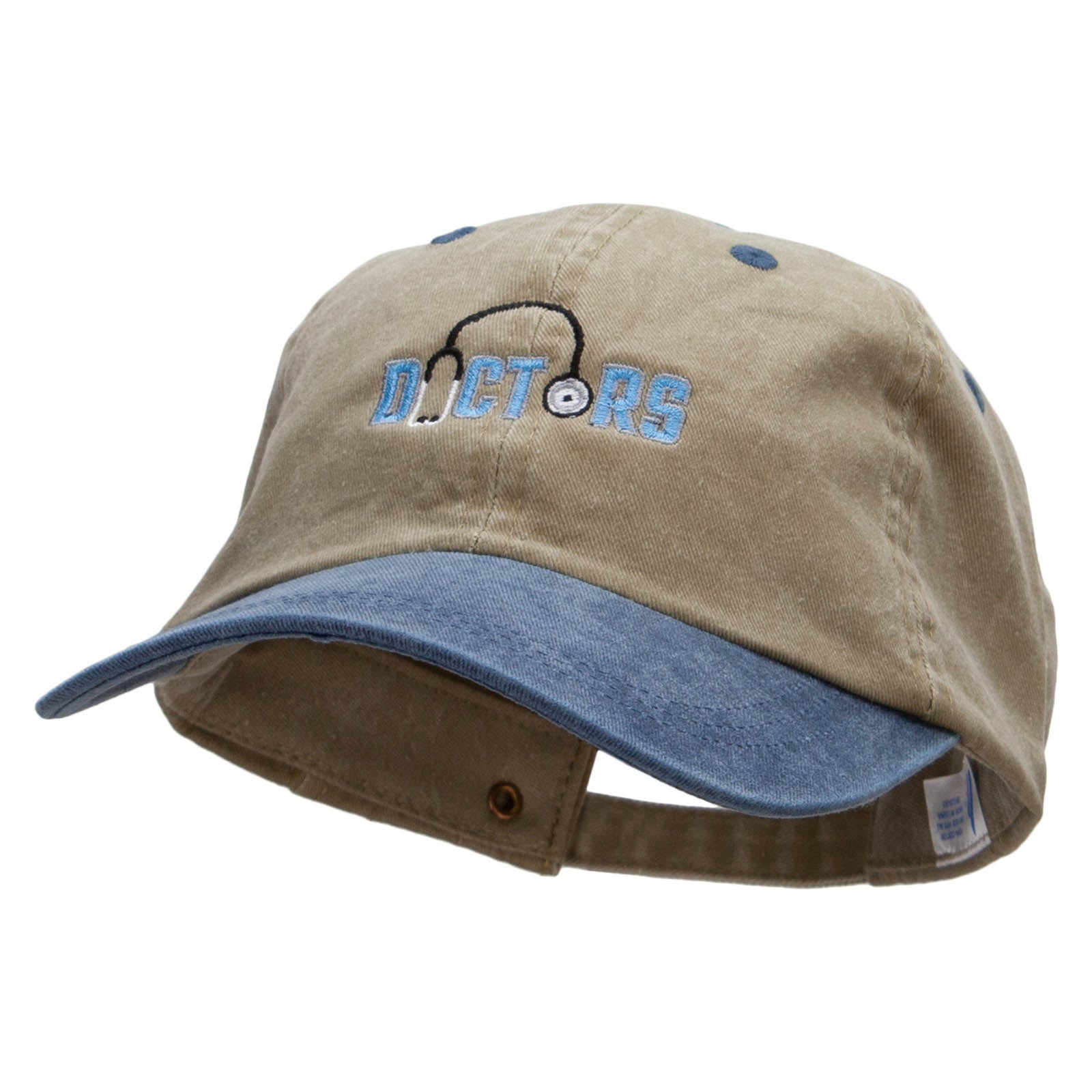 Doctor Stethoscope Embroidered Pigment Dyed Wash Cap