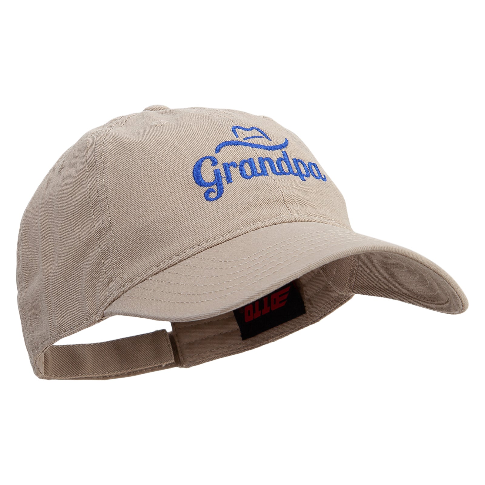 Grandpa Embroidered Deluxe Washed Twill Cap