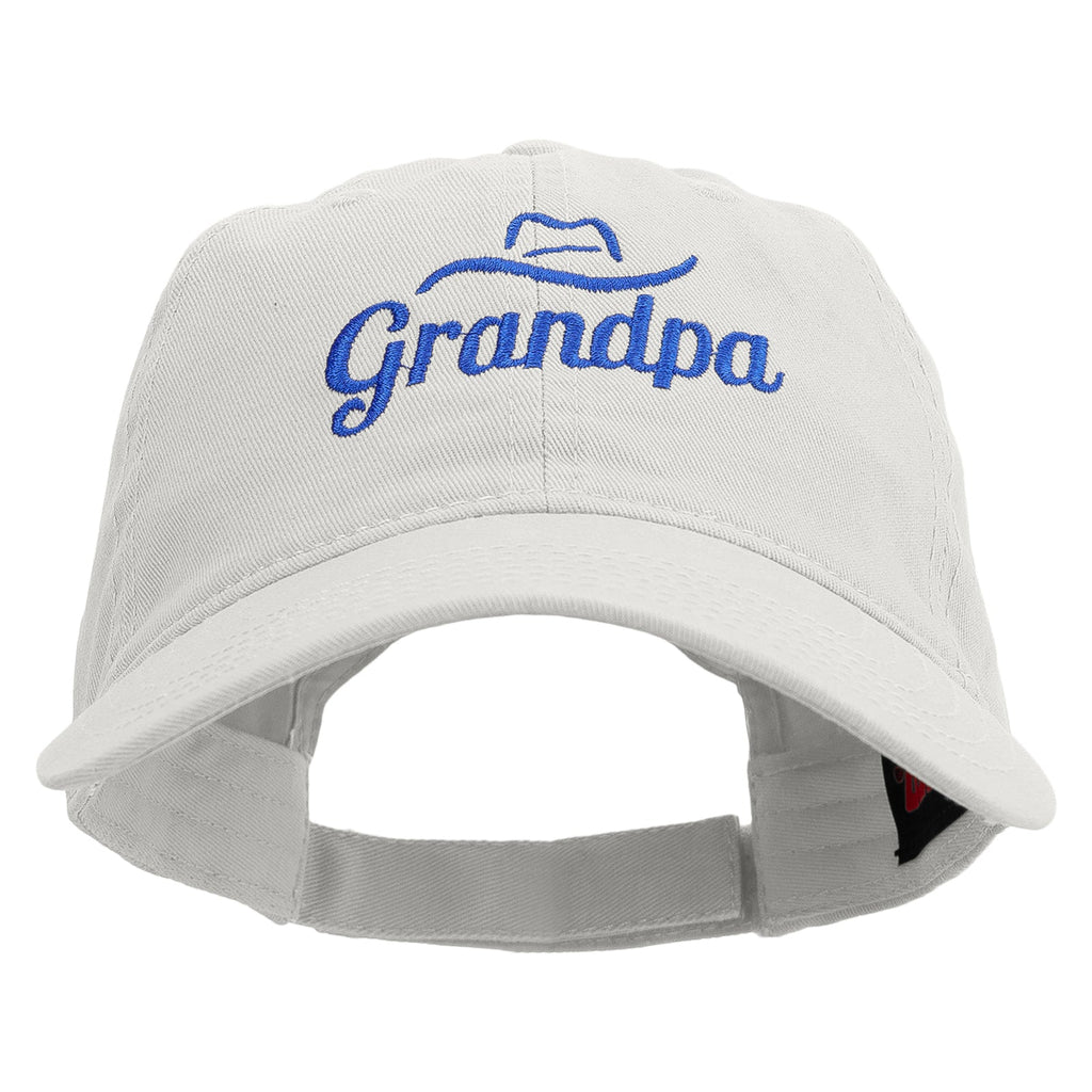 Grandpa Embroidered Deluxe Washed Twill Cap