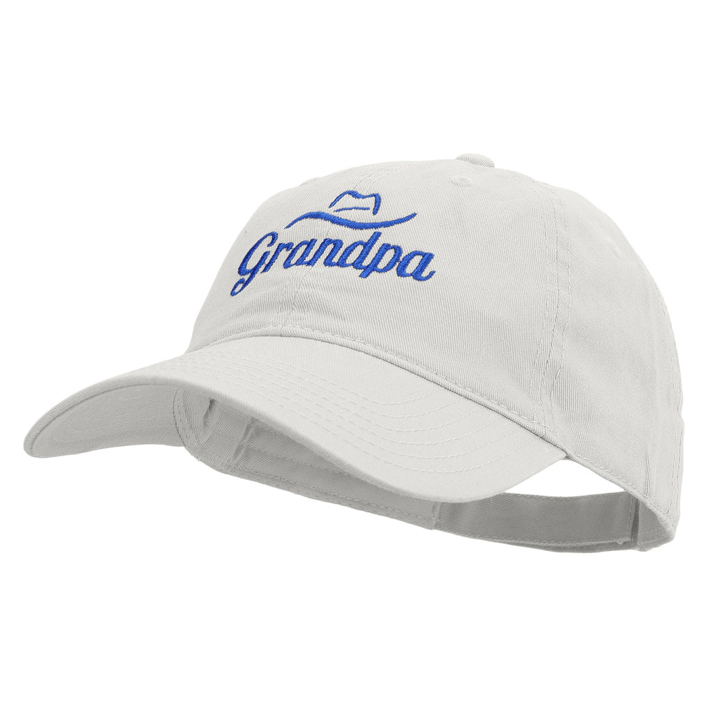 Grandpa Embroidered Deluxe Washed Twill Cap