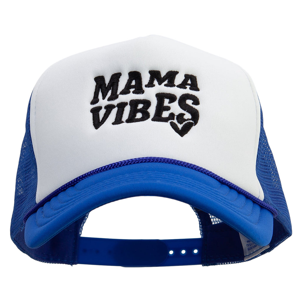 Mama Vibes Embroidered Summer Foam Mesh Trucker Cap