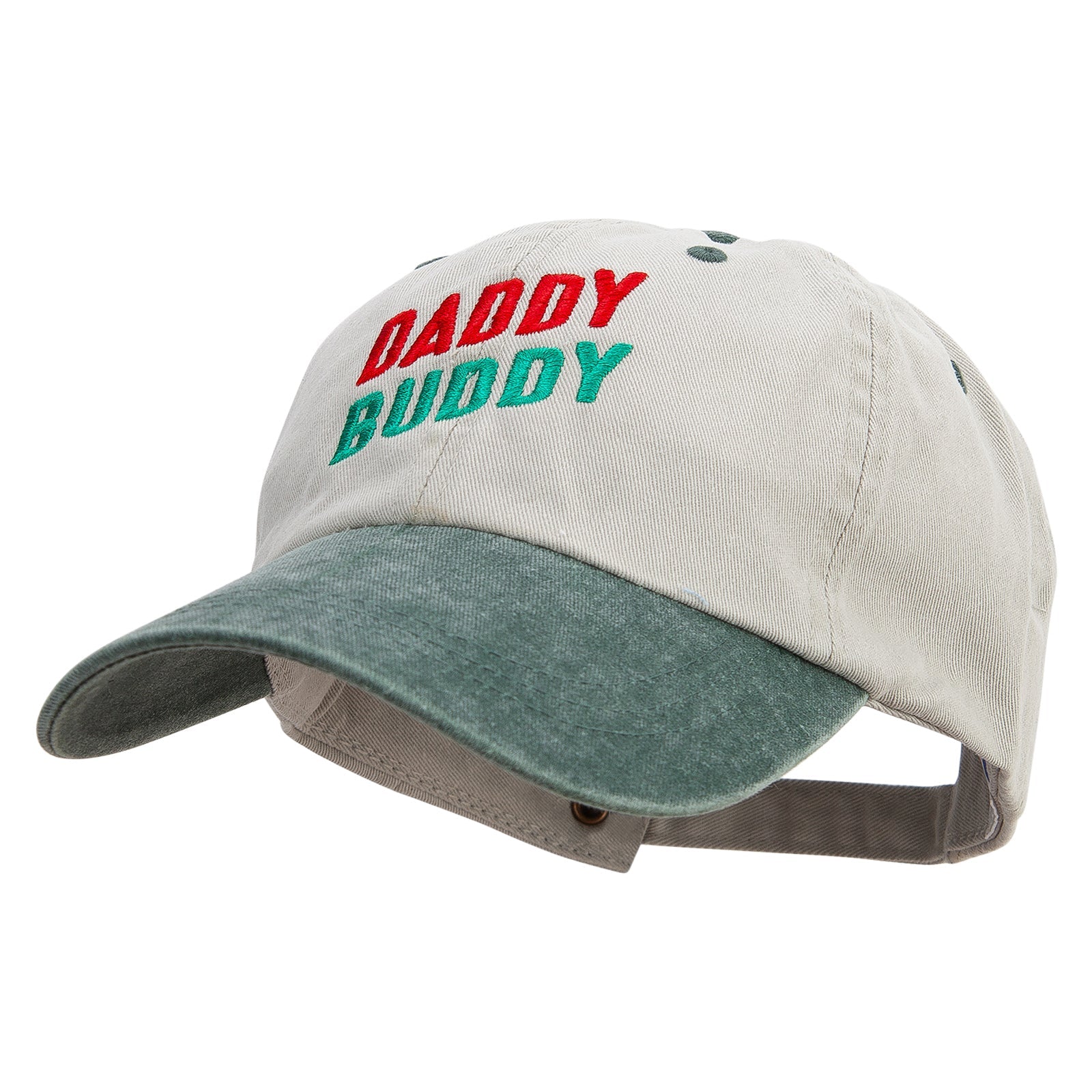 Daddy Buddy Embroidered Pigment Dyed Wash Cap
