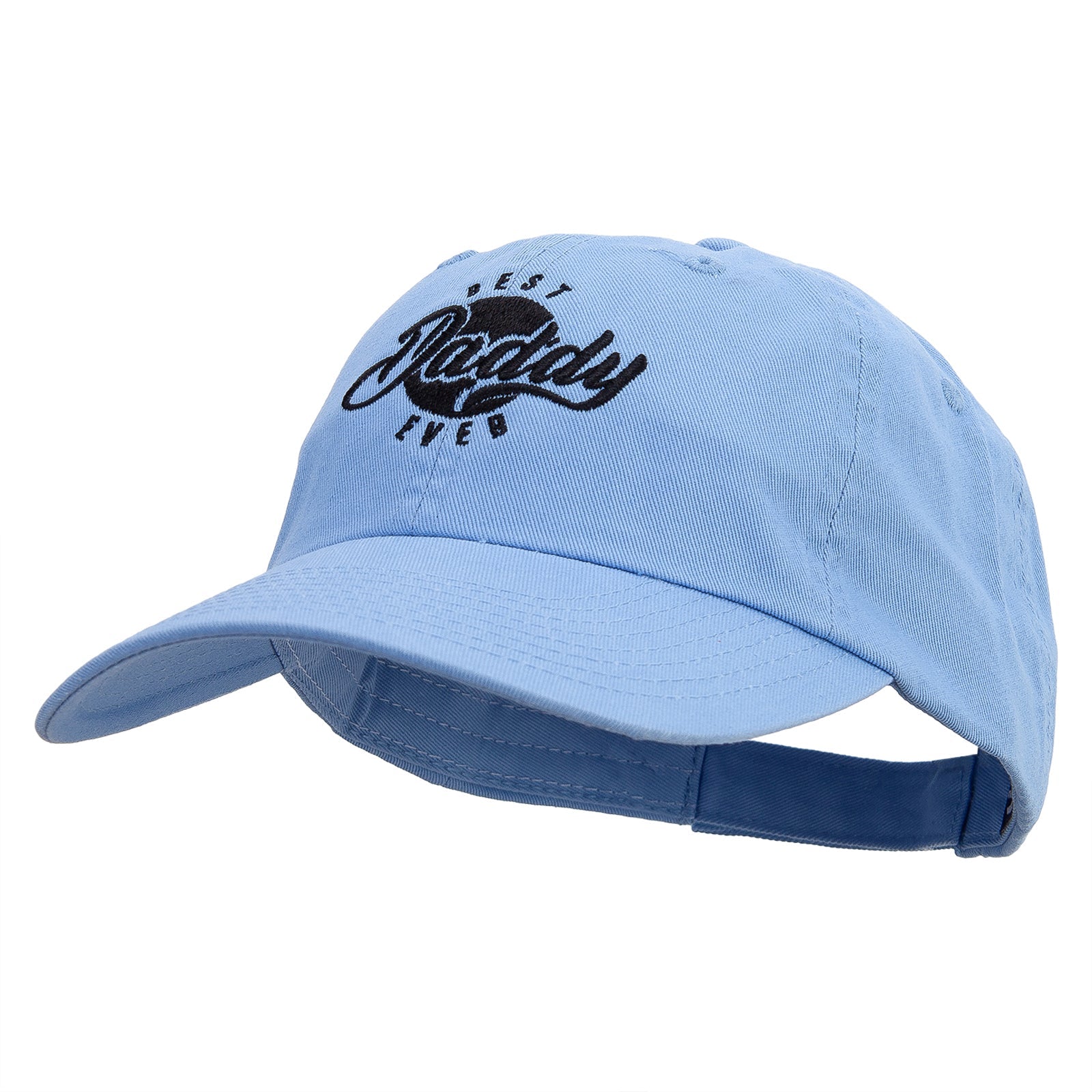 Best Daddy Ever Embroidered Low Profile Dyed Cotton Twill Cap