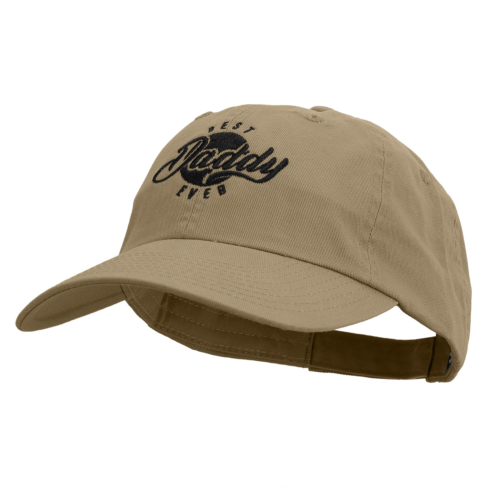Best Daddy Ever Embroidered Low Profile Dyed Cotton Twill Cap