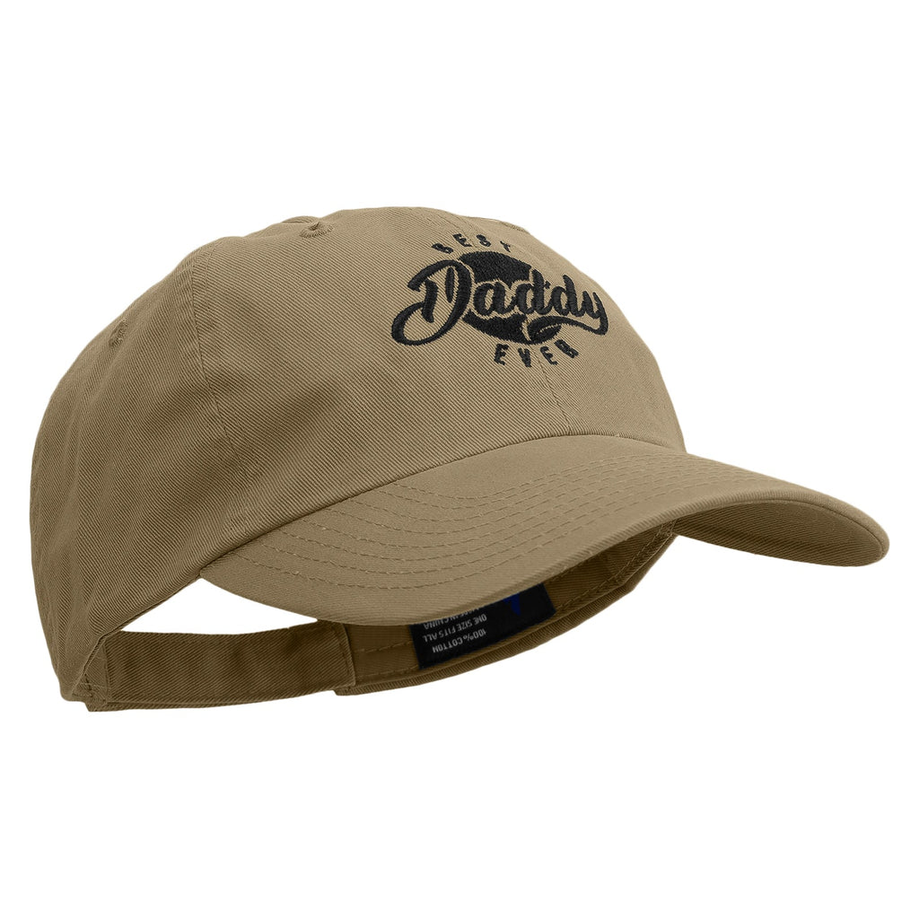 Best Daddy Ever Embroidered Low Profile Dyed Cotton Twill Cap