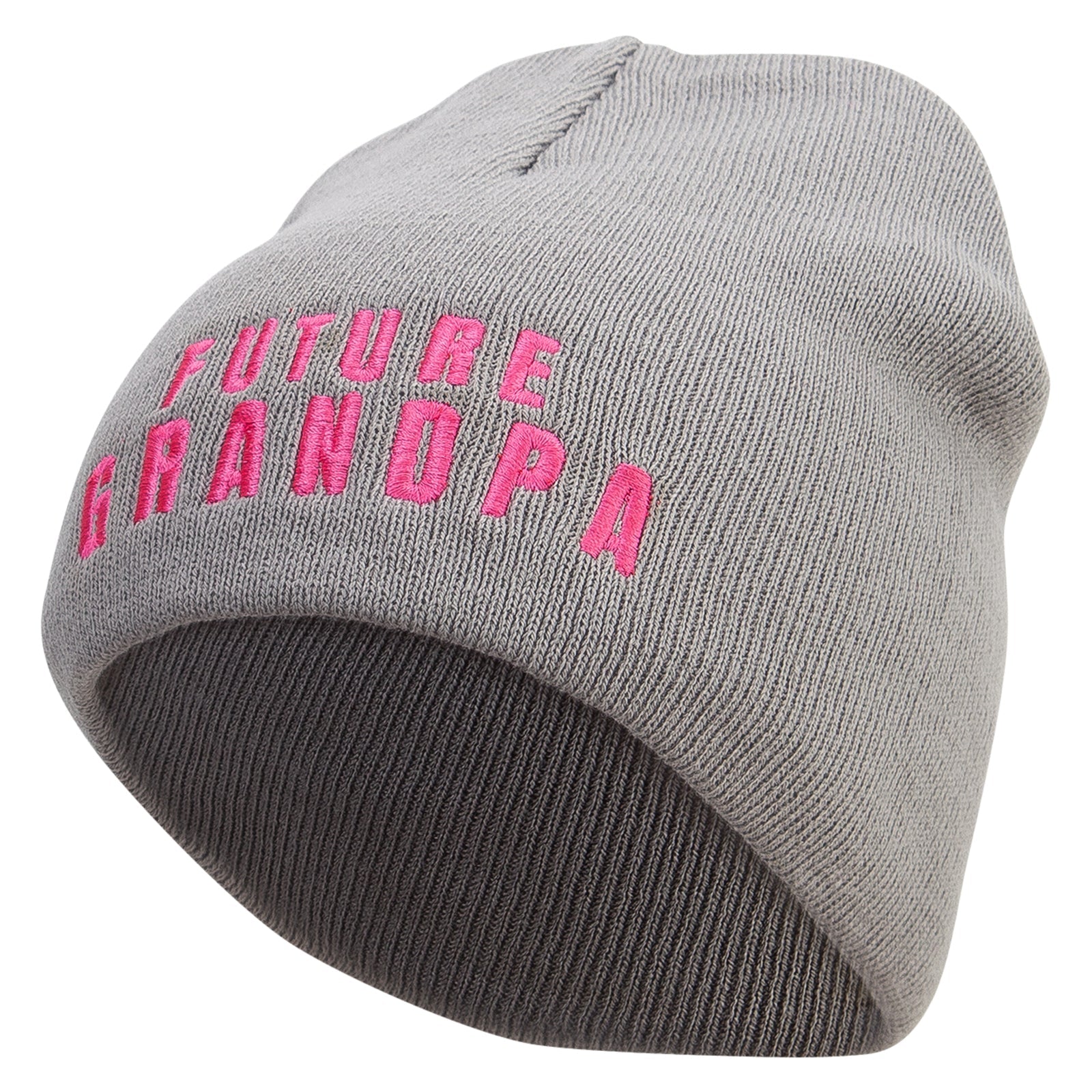 Future Grandpa Embroidered 8 inch Acrylic Short Blank Beanie