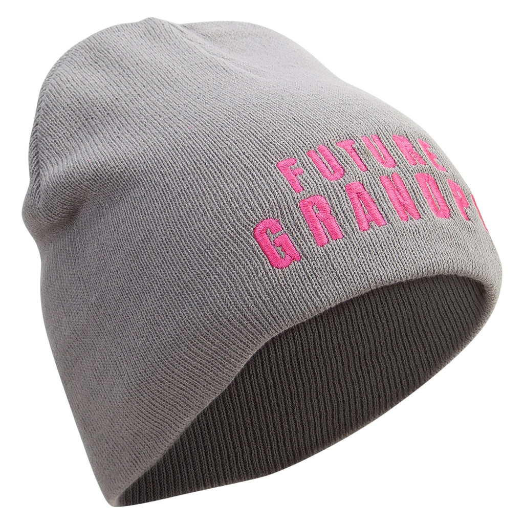 Future Grandpa Embroidered 8 inch Acrylic Short Blank Beanie