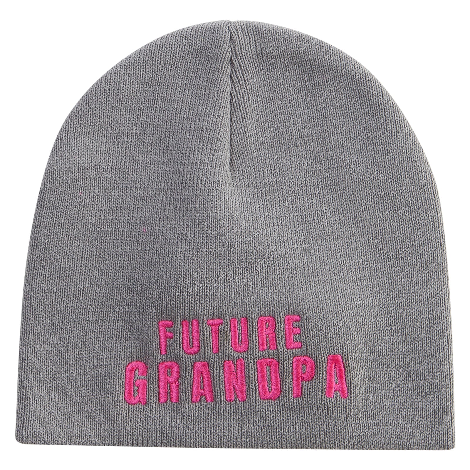 Future Grandpa Embroidered 8 inch Acrylic Short Blank Beanie