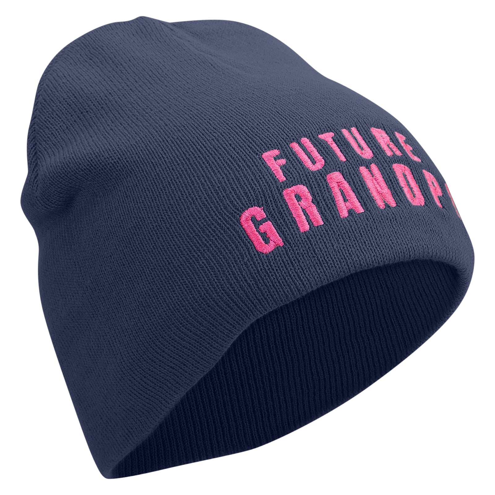 Future Grandpa Embroidered 8 inch Acrylic Short Blank Beanie