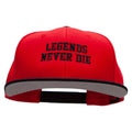 Legends Never Die Embroidered Wool Blend Pro Style 2 Tone Snapback