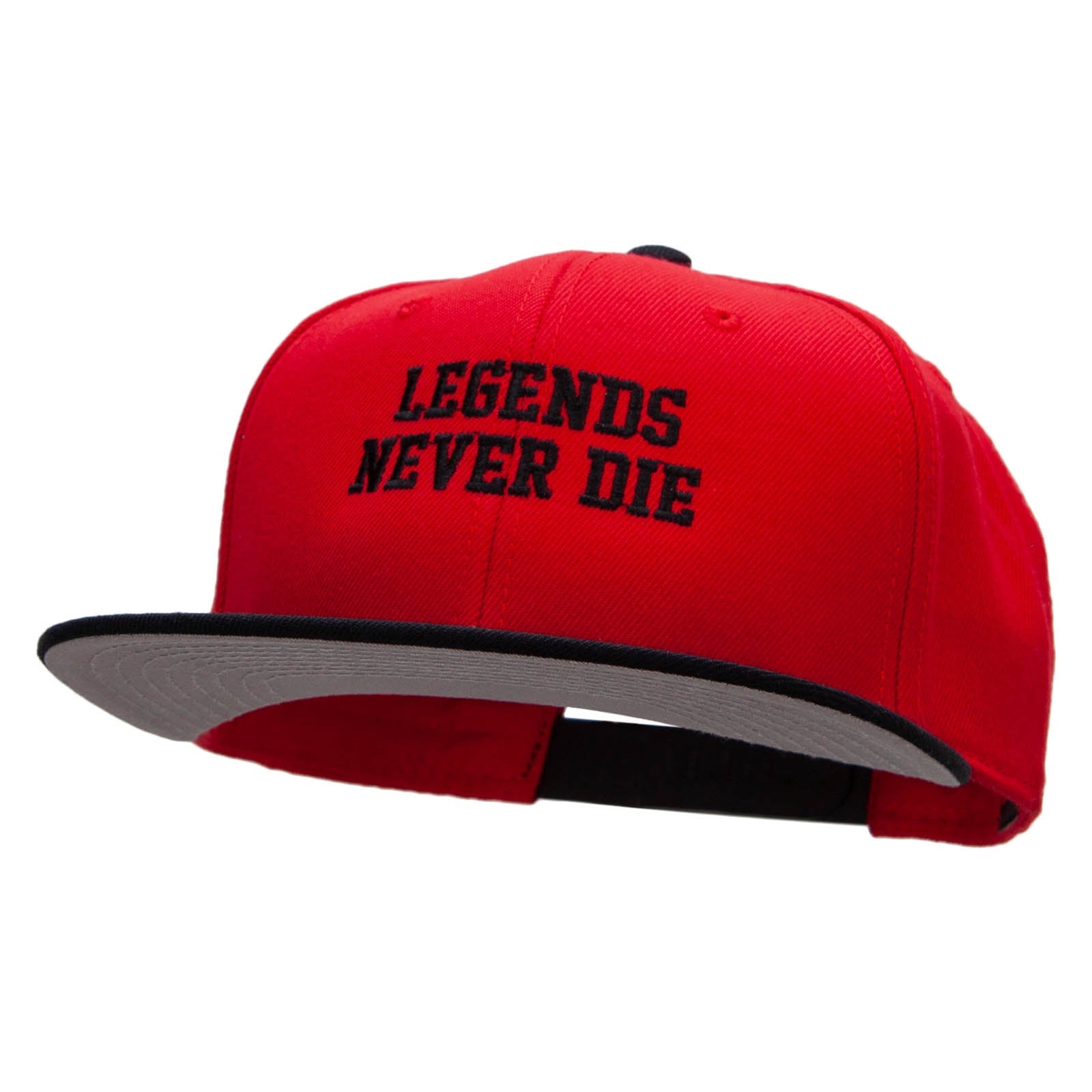 Legends Never Die Embroidered Wool Blend Pro Style 2 Tone Snapback
