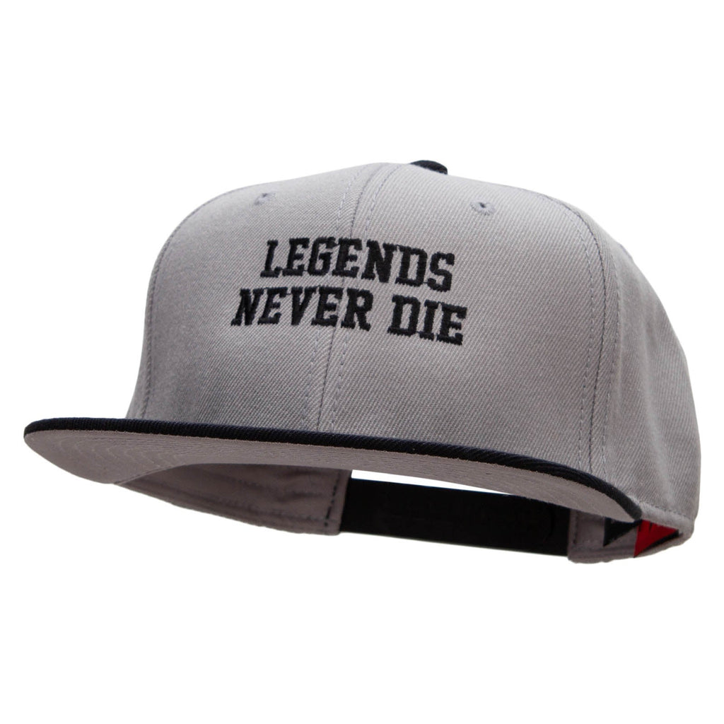 Legends Never Die Embroidered Wool Blend Pro Style 2 Tone Snapback