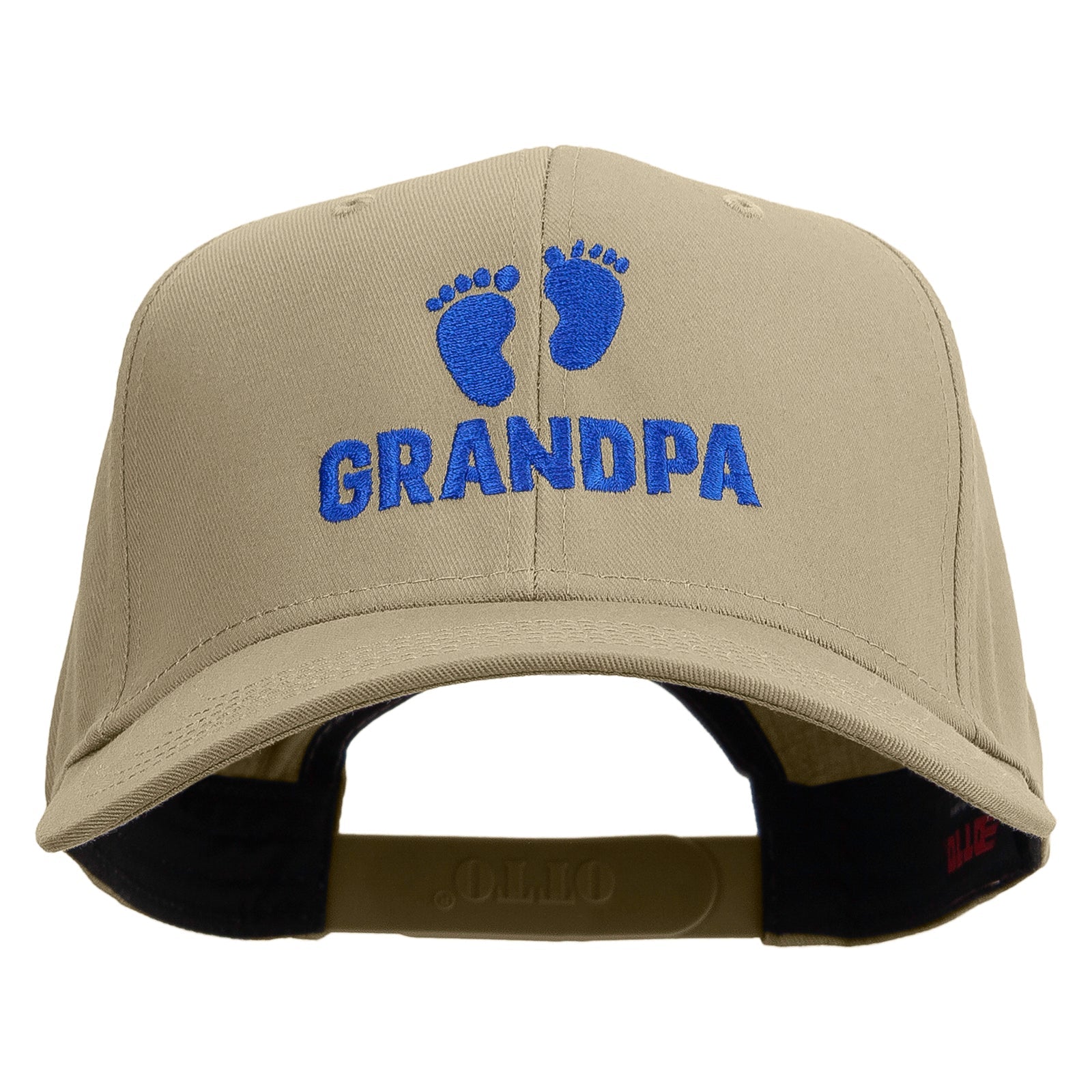 Grandpa with Feet Embroidered Solid Cotton Twill Pro Style Cap