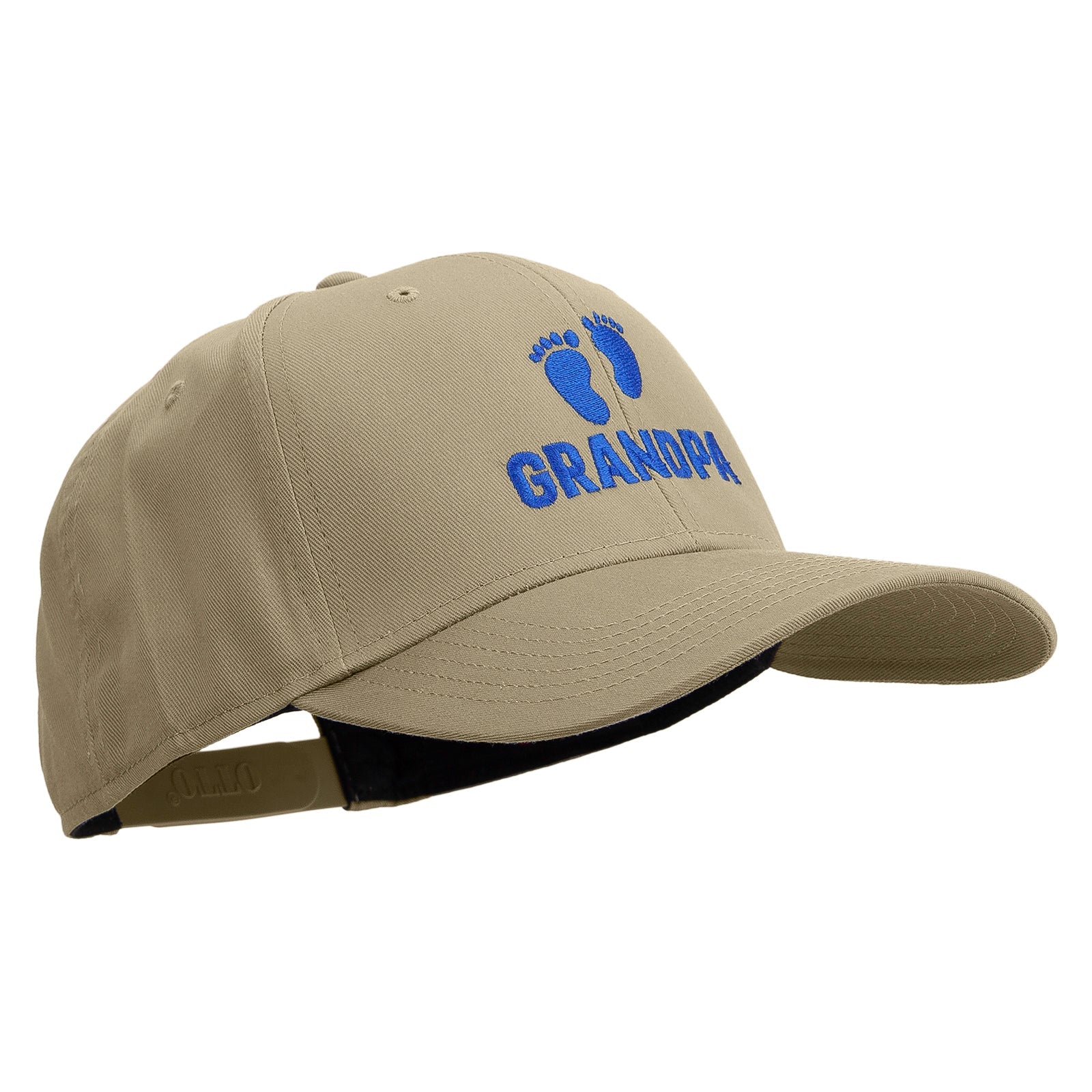 Grandpa with Feet Embroidered Solid Cotton Twill Pro Style Cap