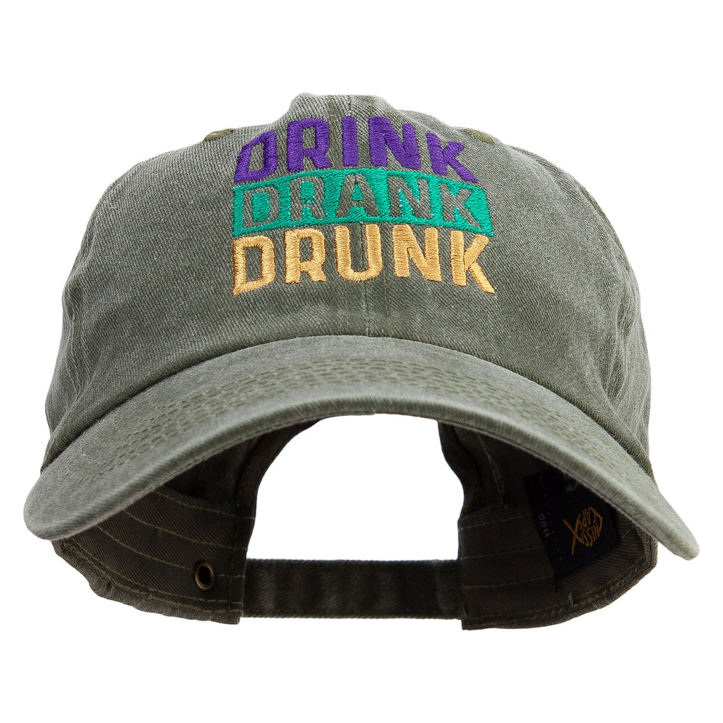 Drink Drank Drunk Cotton Twill Premium Pigment Dyed Cap