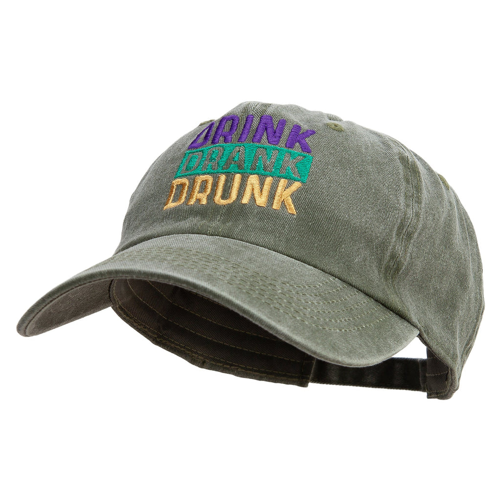 Drink Drank Drunk Cotton Twill Premium Pigment Dyed Cap