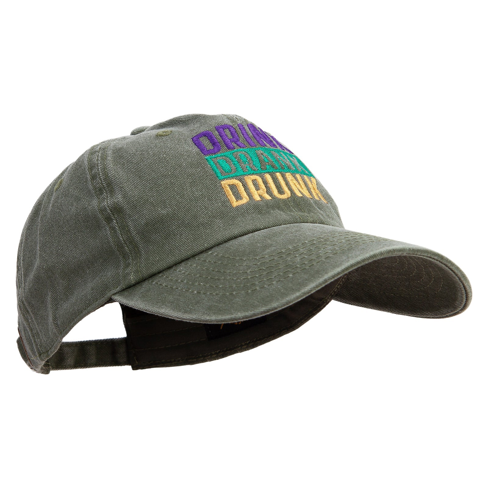 Drink Drank Drunk Cotton Twill Premium Pigment Dyed Cap