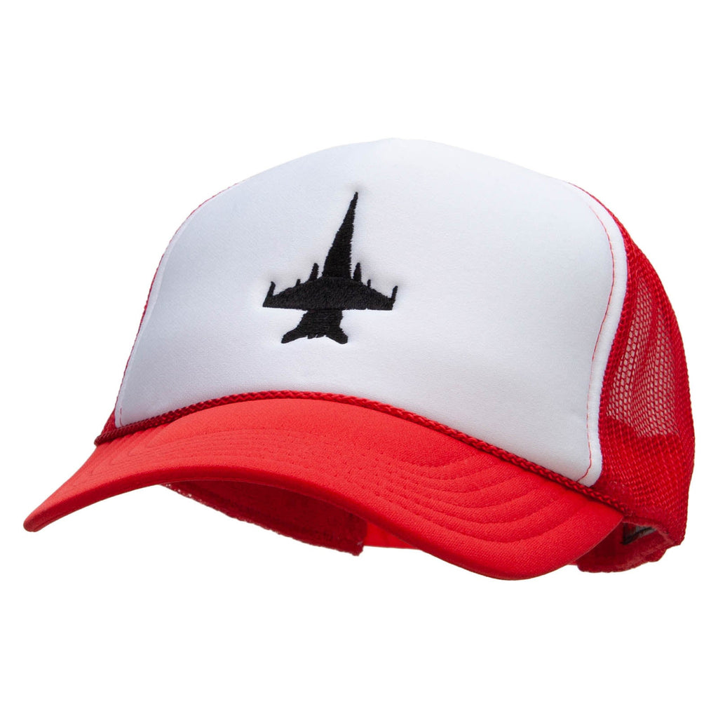 Jet Embroidered Foam Panel Mesh Snapback