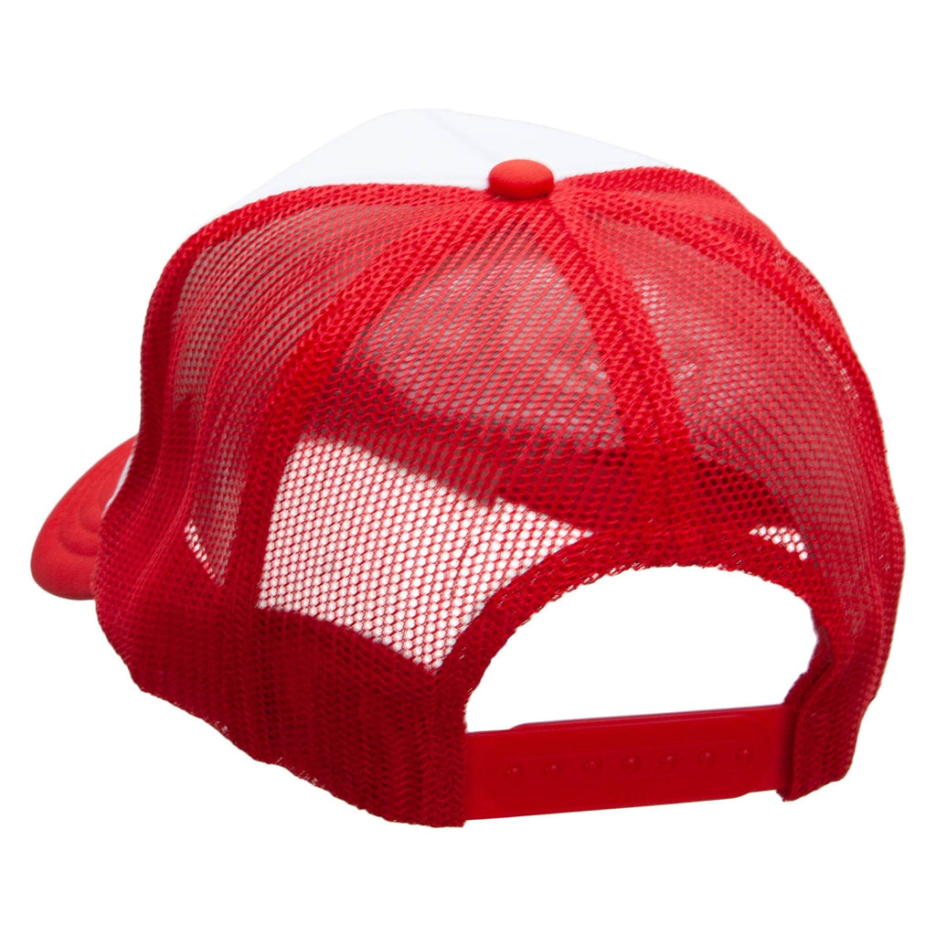 Jet Embroidered Foam Panel Mesh Snapback