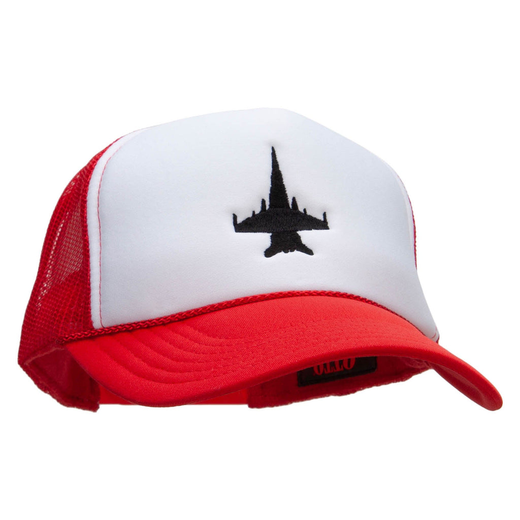 Jet Embroidered Foam Panel Mesh Snapback