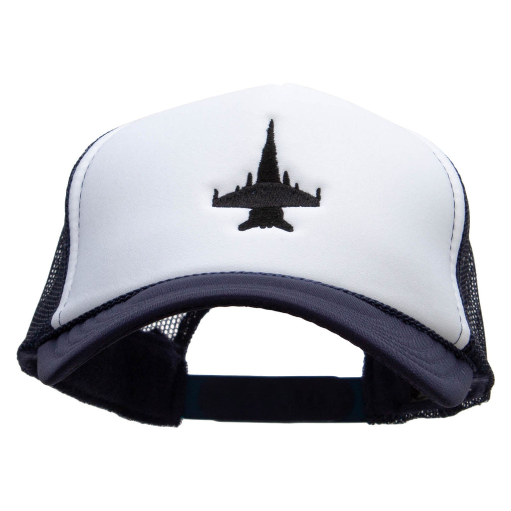 Jet Embroidered Foam Panel Mesh Snapback