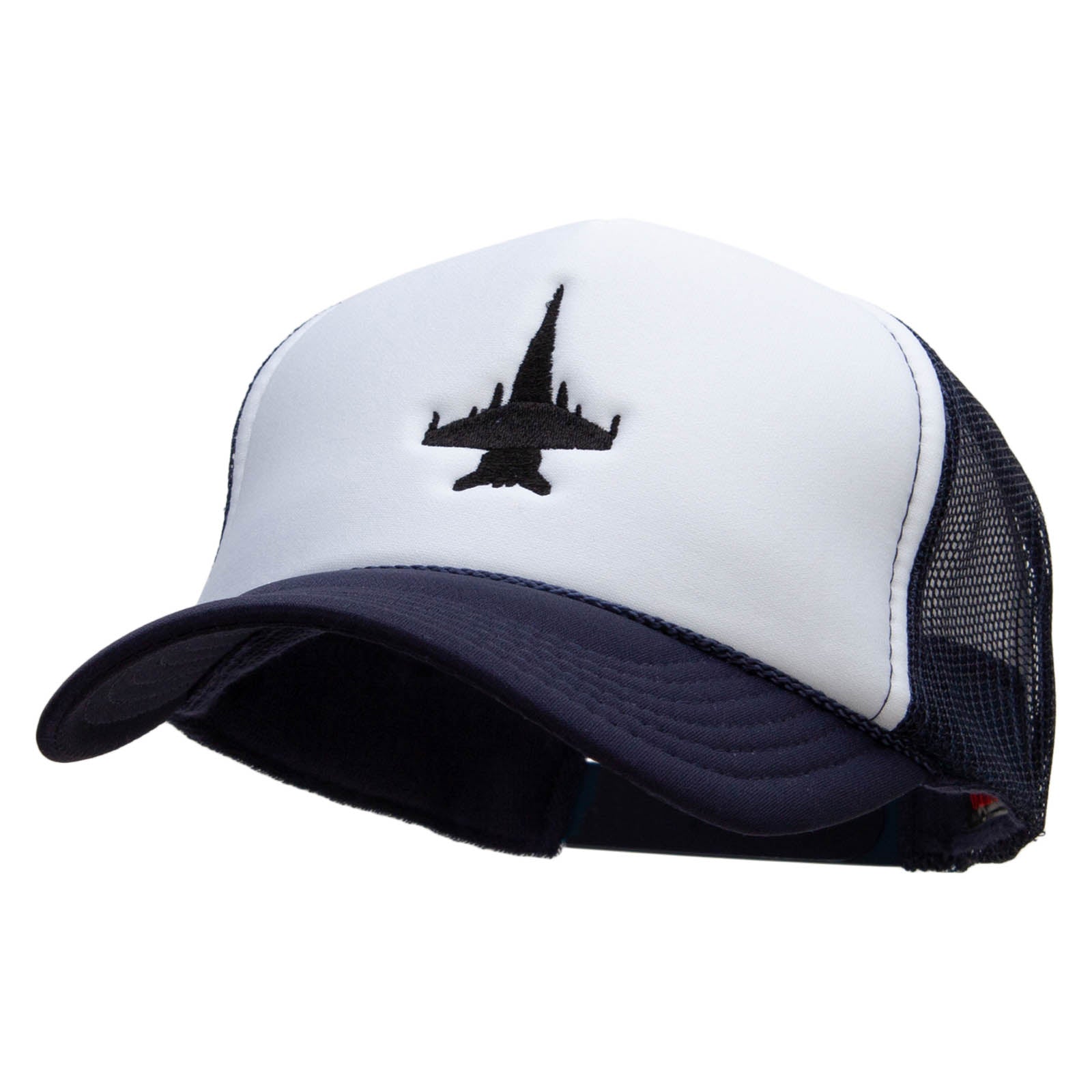 Jet Embroidered Foam Panel Mesh Snapback