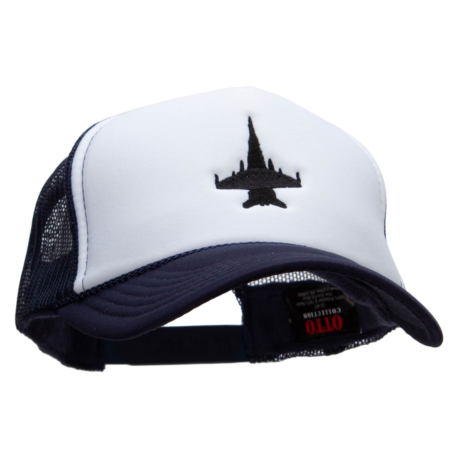 Jet Embroidered Foam Panel Mesh Snapback