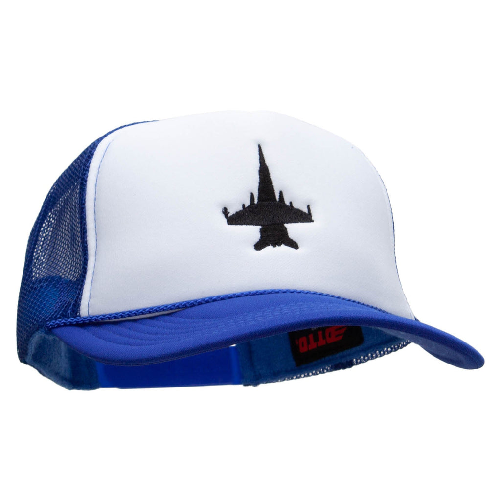 Jet Embroidered Foam Panel Mesh Snapback