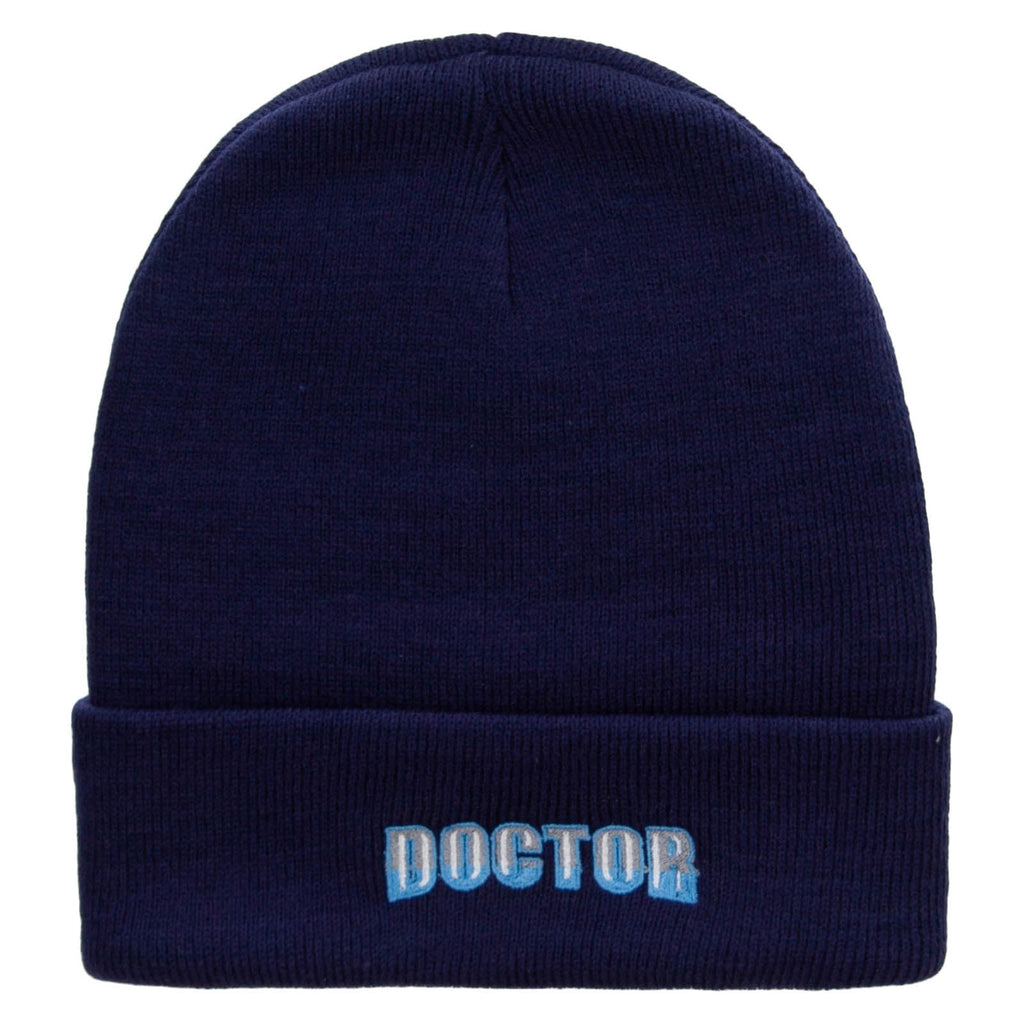 Doctor Embroidered 12 inch Acrylic Cuffed Long Beanie