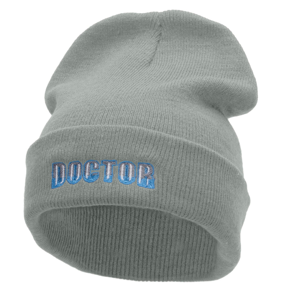 Doctor Embroidered 12 inch Acrylic Cuffed Long Beanie