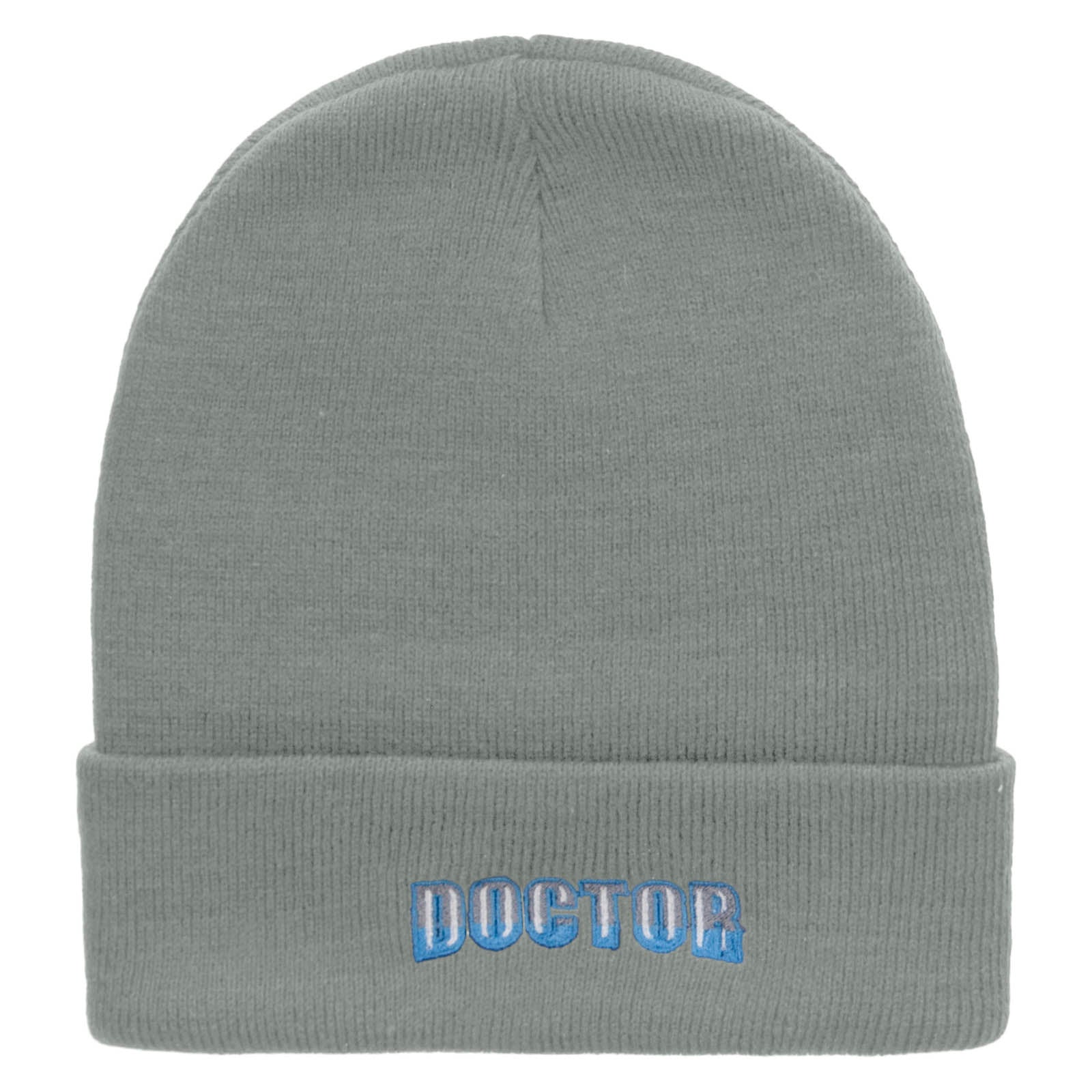 Doctor Embroidered 12 inch Acrylic Cuffed Long Beanie