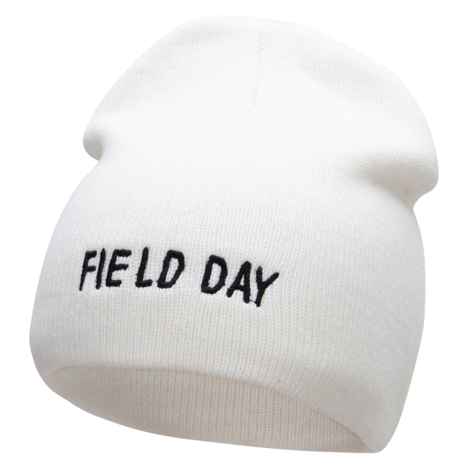 Field Day Embroidered 8 Inch Short Beanie