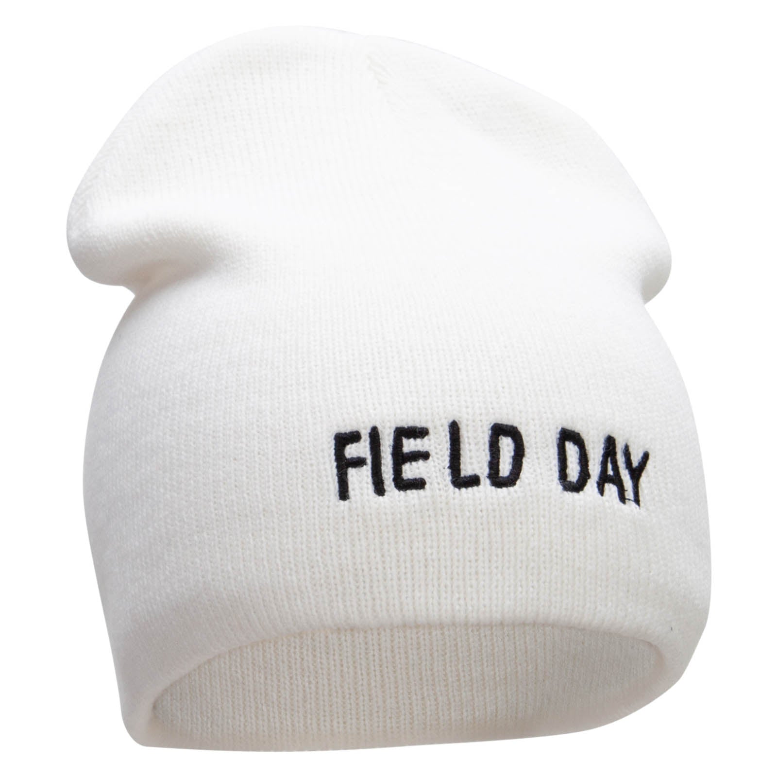 Field Day Embroidered 8 Inch Short Beanie