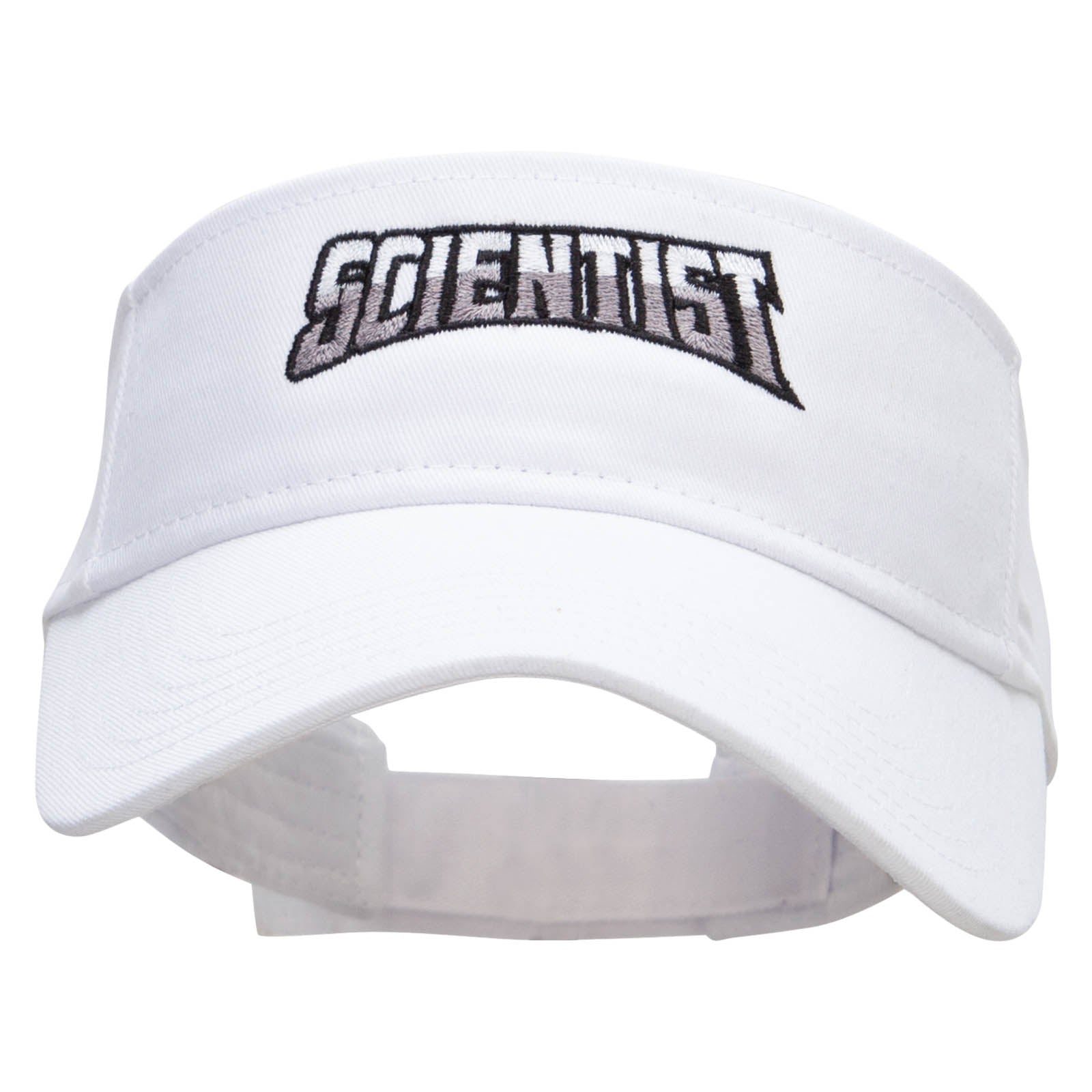 Scientist Embroidered Cotton Twill Sun Visor