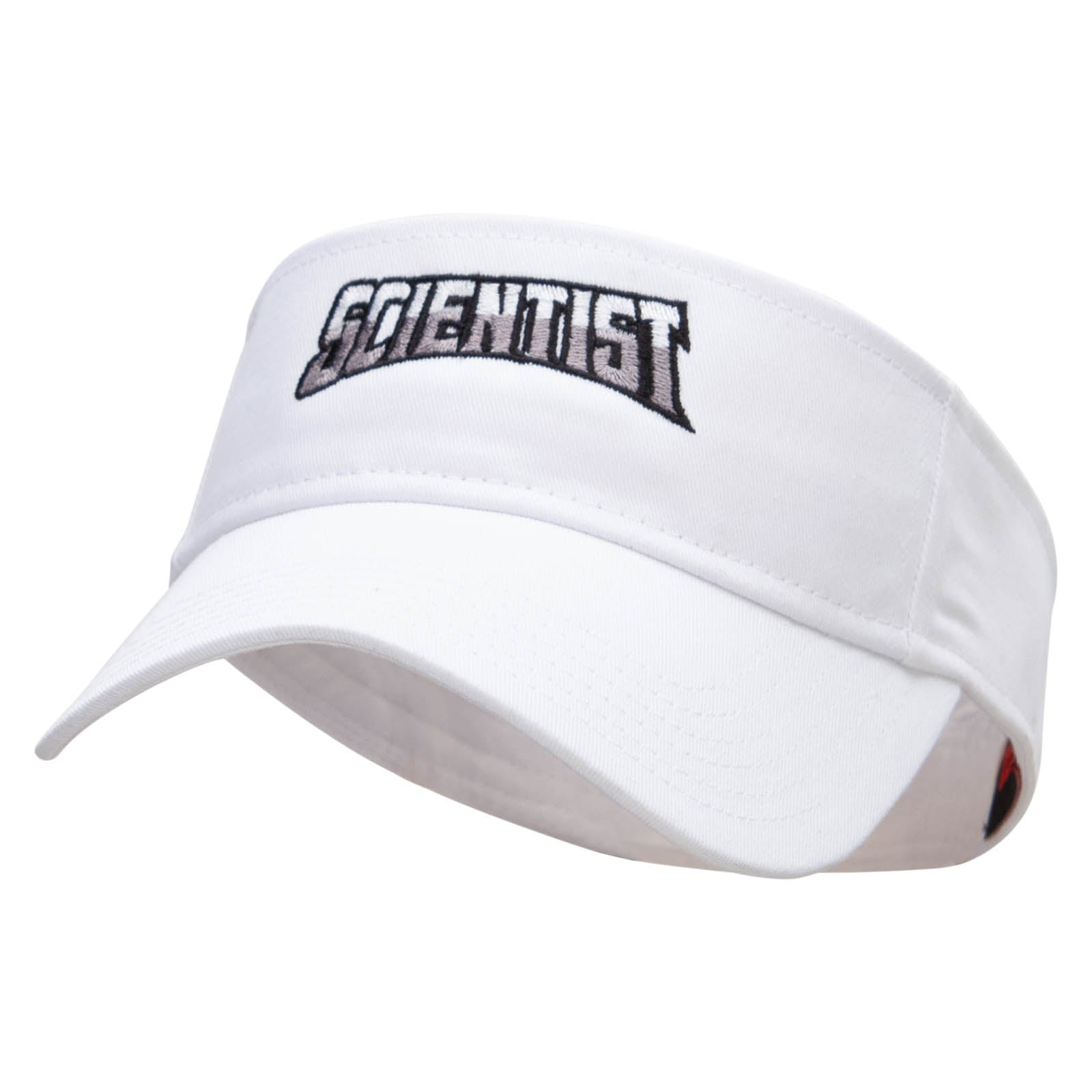 Scientist Embroidered Cotton Twill Sun Visor