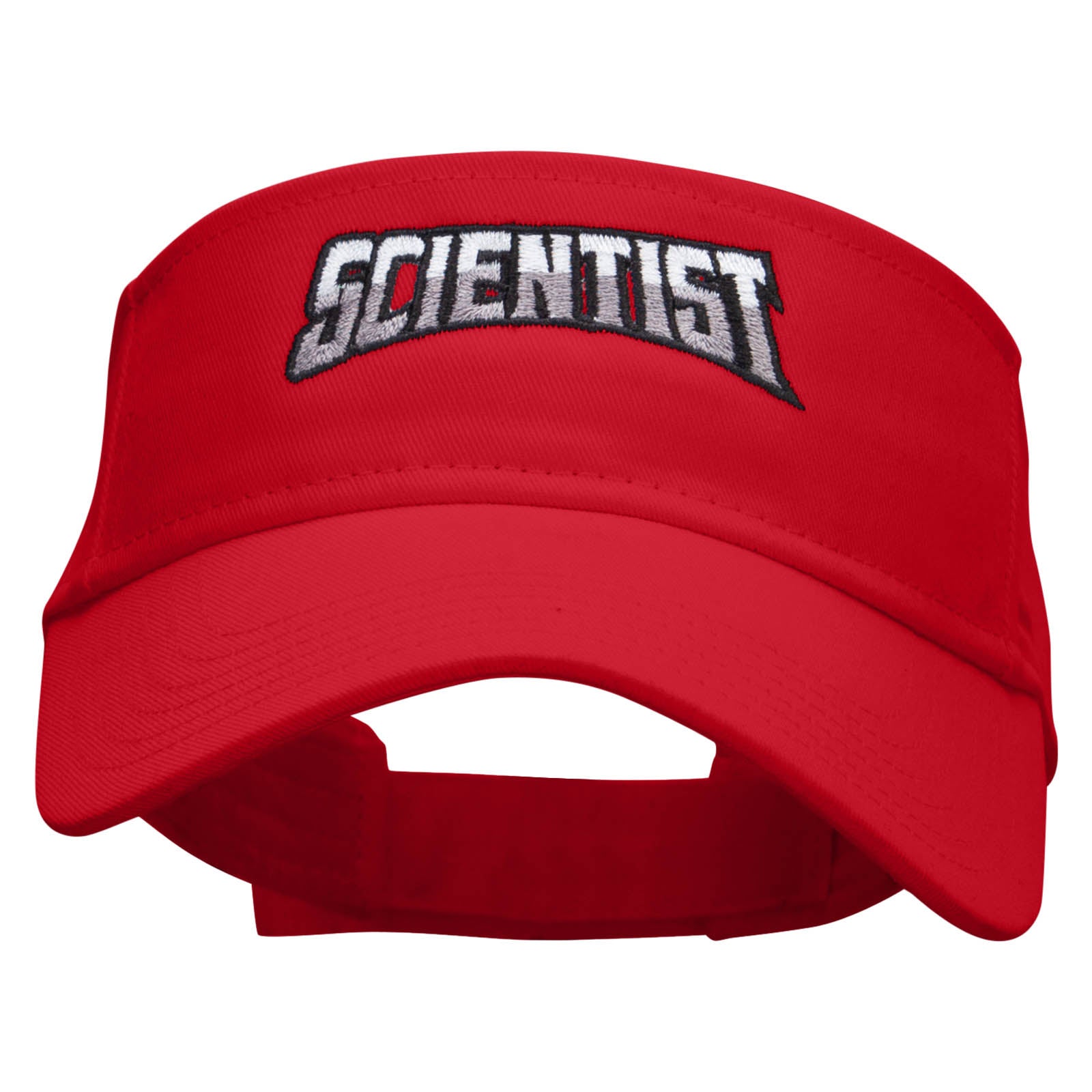 Scientist Embroidered Cotton Twill Sun Visor