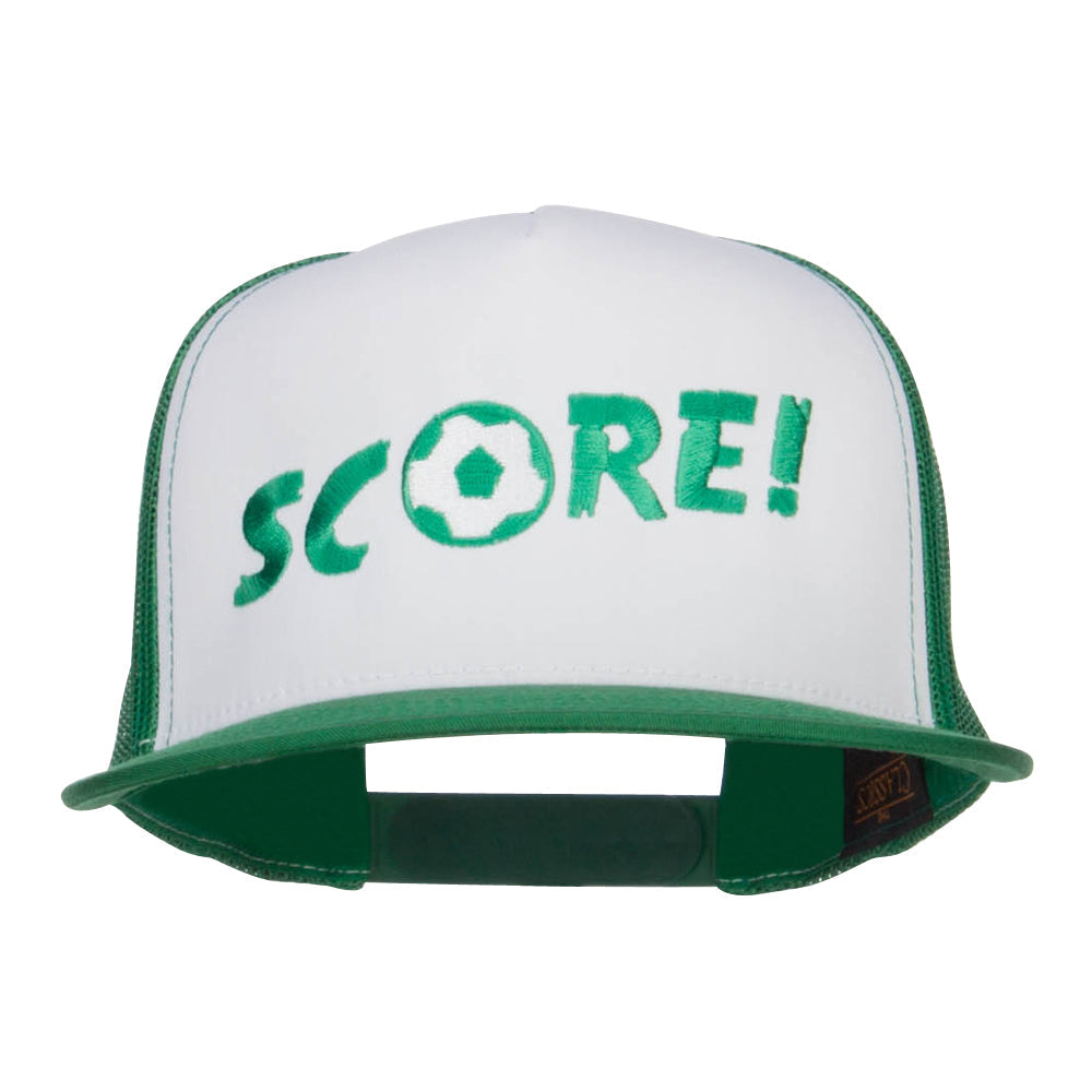 Soccer Score Embroidered Classic Trucker Cap