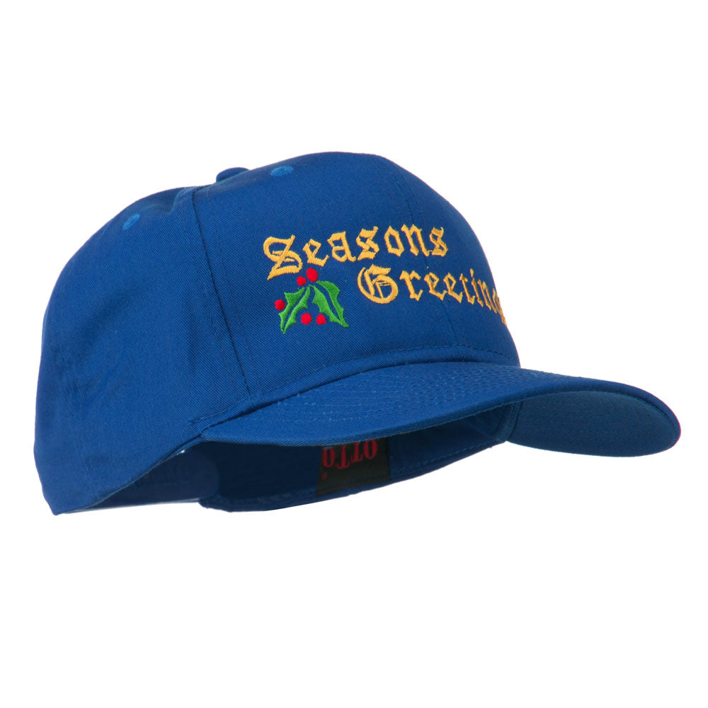 Seasons Greetings Embroidered Cap