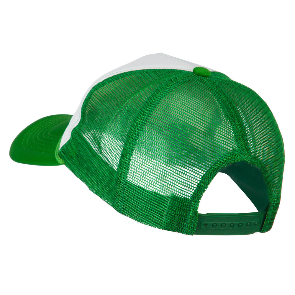 Smile Face Embroidered Big Size Trucker Cap
