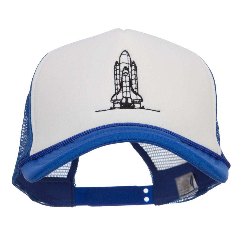 Space Shuttle Embroidered Foam Mesh Cap