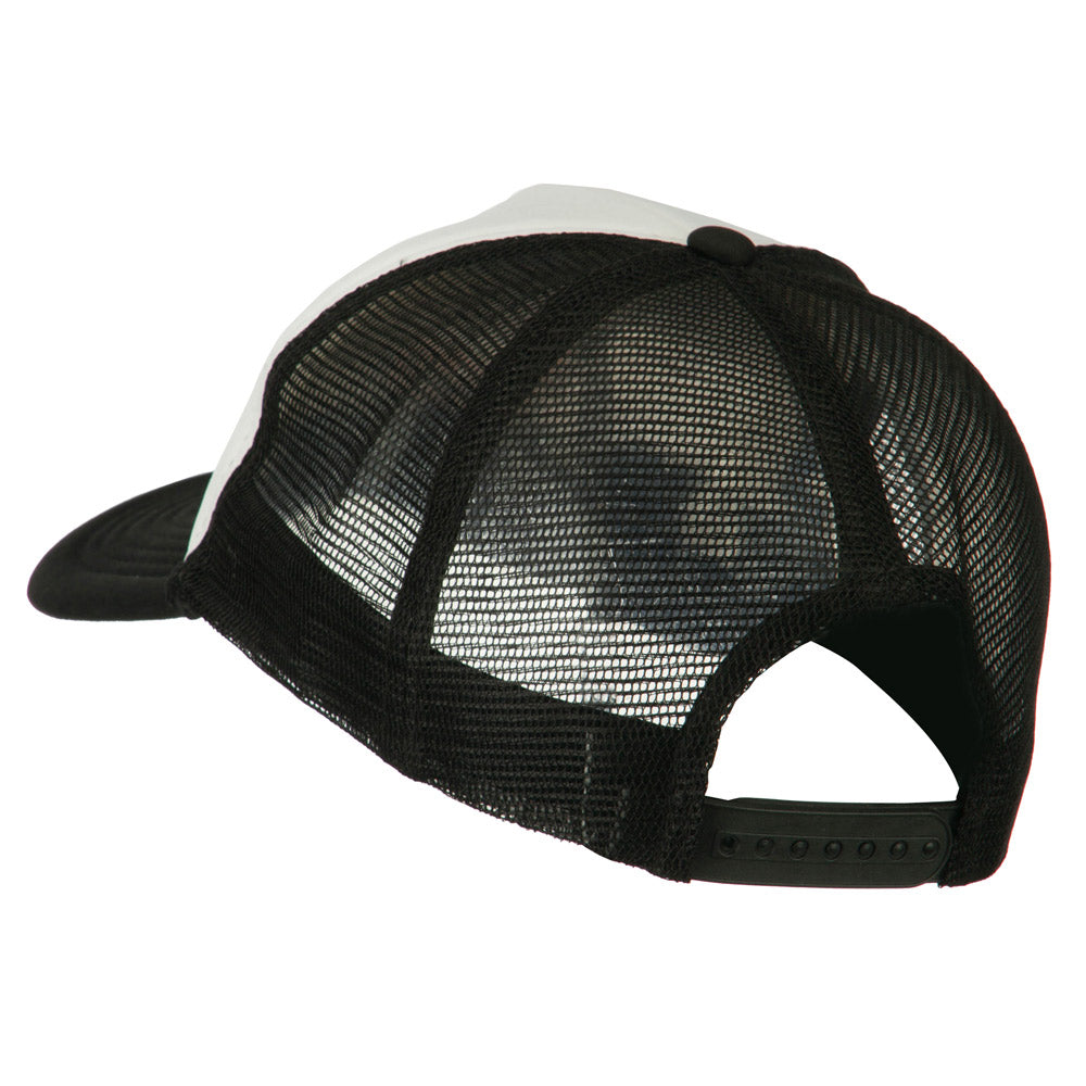 Smile Face Embroidered Big Size Trucker Cap