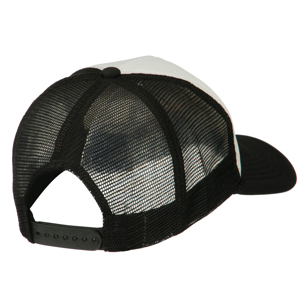 Smile Face Embroidered Big Size Trucker Cap