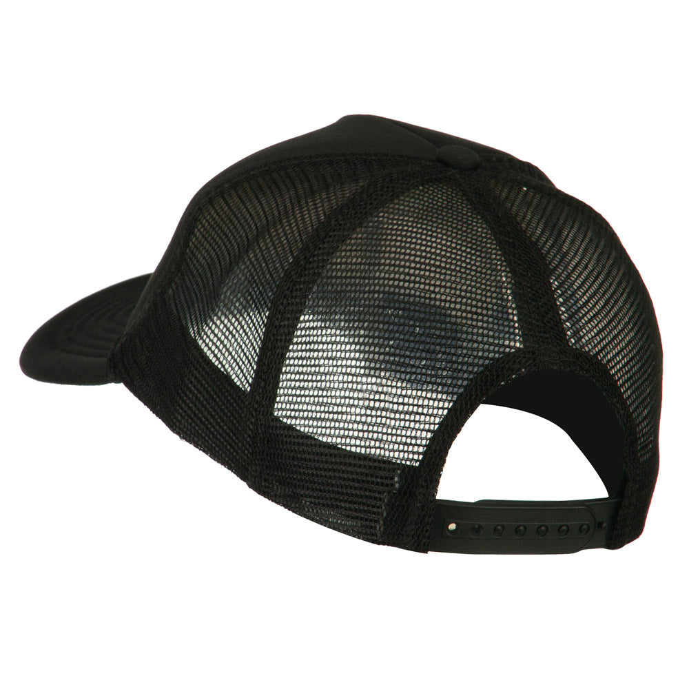 Smile Face Embroidered Big Size Trucker Cap